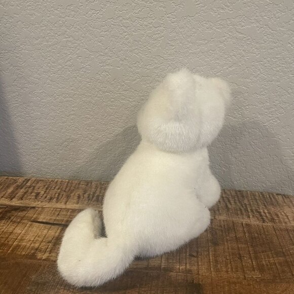 Vintage Soft Classics White Cat Kitten Plush Toys R Us 1995 Blue Eyes 10” Toy - Picture 5 of 10
